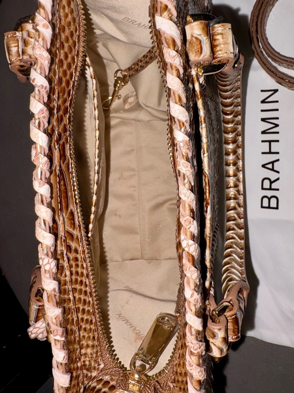 Brahmin Cami Timeless Taupe Gisela - Picture 3 of 5